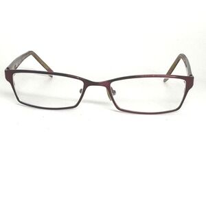 Modo 4010 Eyeglasses Frames Dark Red Purple Rectangular 52-17-138 Handmade Japan
